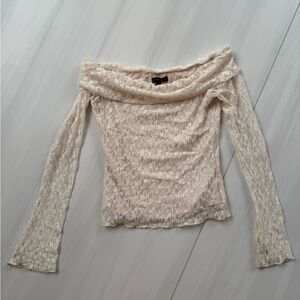 Elegant Off-Shoulder Lace Top